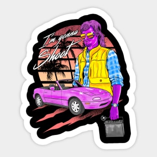 Classic MacGruber Synthwave Sticker